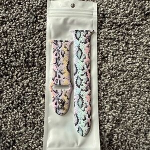NEW snakeskin print watch band for apple watch